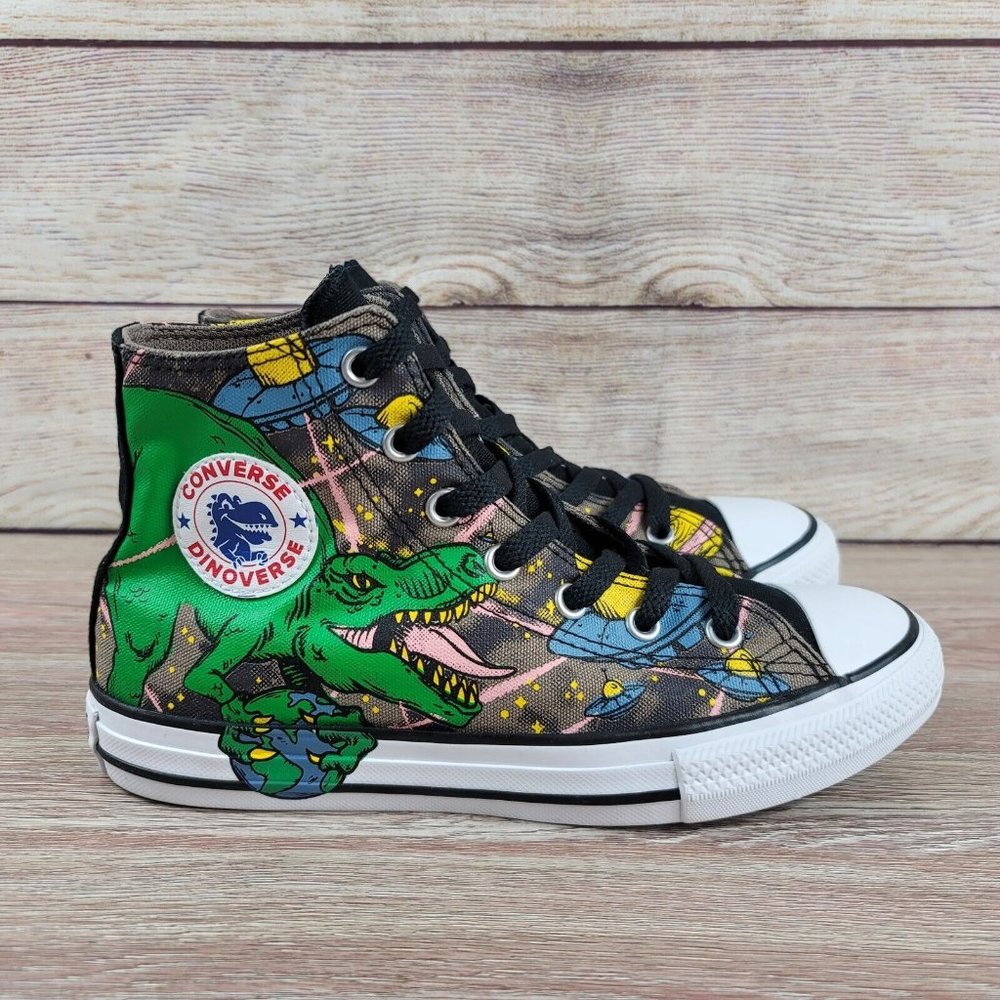 Converse All Star Dinoverse Dinosaurs Sneakers Little Kids Size 3 Junior Shoes